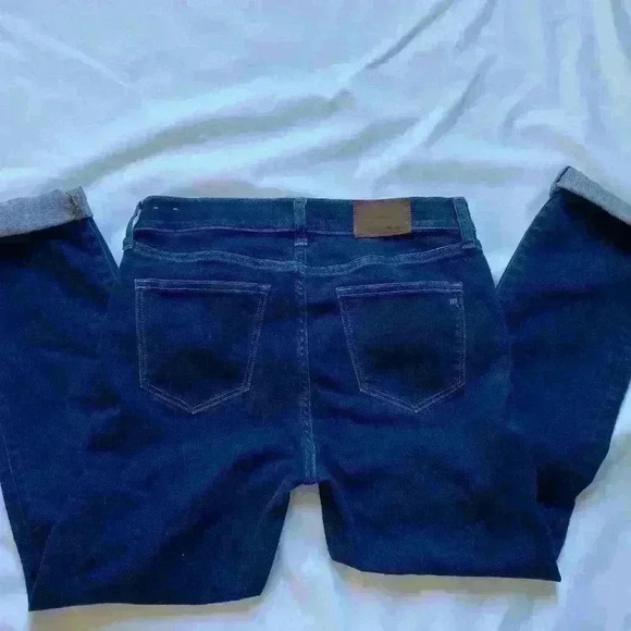 Madewell Alley‎ Straight Denim Jeans Dark Wash Blue Women's Size 27 - Picture 1 of 10
